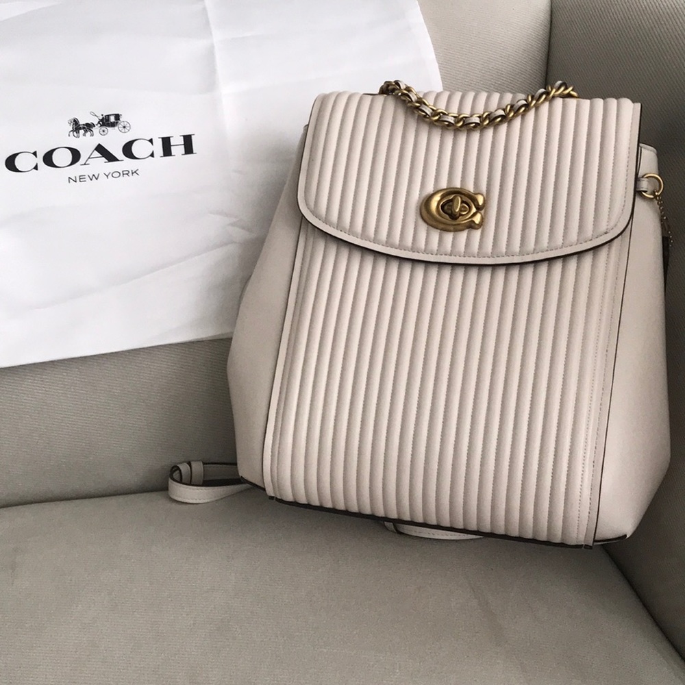 NWT coach parker quilted convertible backpack